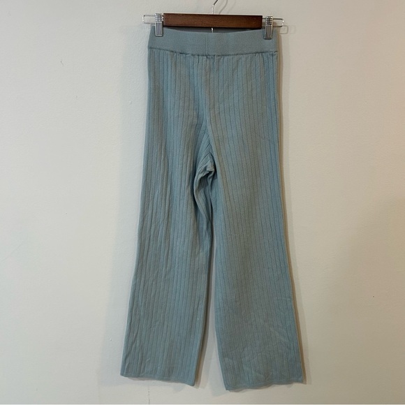 Abercrombie & Fitch Blue Green Ribbed Sweatpants Lounge Casual Size Small - Picture 3 of 6